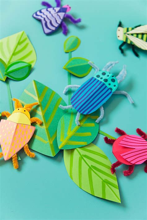 Diy Paper Bug Kid Craft Crafts For Kids Tell Love And Party