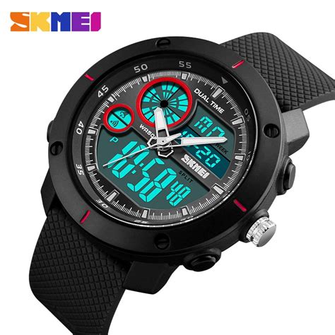 Skmei Sport Watch Men Double Time 5bar Waterproof Watches Alarm Clock