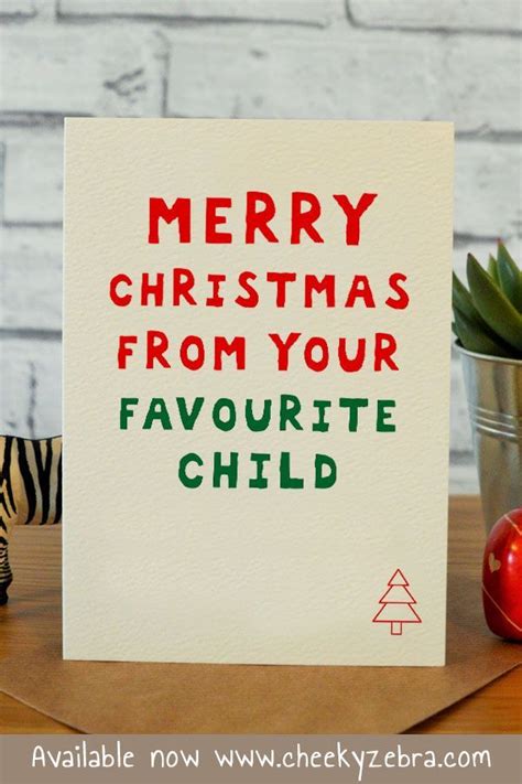 Funny Christmas Card For Parents