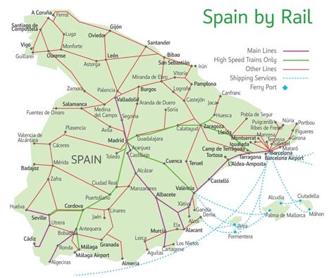 Karta södra spanien resa till spanien spanien karta: Tåg I Spanien Karta | Karta 2020