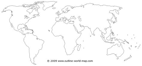 Blank Map Of World Continents