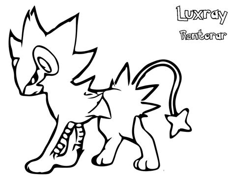 Luxray Coloring Pages Free Pokemon Coloring Pages Coloring Pages For