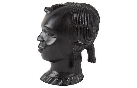 Acquisitions Gallerie African Ebony Wood Nubian Bust One Kings Lane