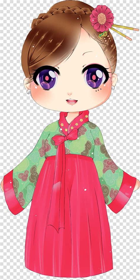 Check out our anime drawing selection for the very best in unique or custom, handmade pieces from our digital shops. Animated girl character wearing red and green dress , Art Hanbok Korea Drawing Chibi, korean ...