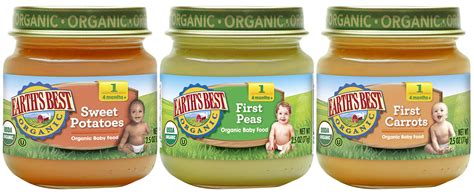 Earths Best Organic Stage 1 Baby Food My First Veggies Variety Pack