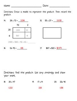 Series formative assessment practices to support student learning: Go Math Assessment Guide Grade 5 Answer Key Chapter 3 + My ...