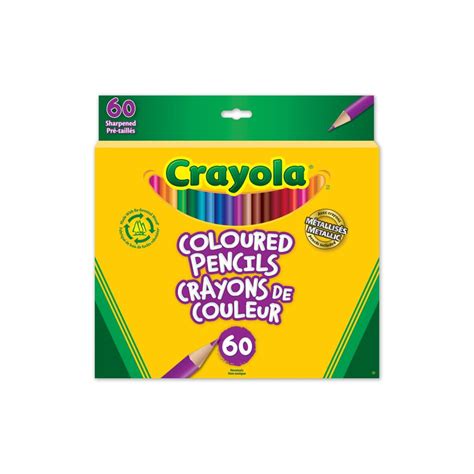 Crayola 60 Coloured Pencils Adult Colouring Bullet Journaling School