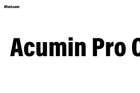Acumin Pro Condensed Black Font Download Graphic Design Fonts