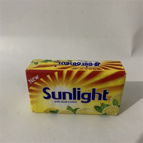 Sunlight Laundry Bar Soap Real Lemon Detergent Hand Washing G For