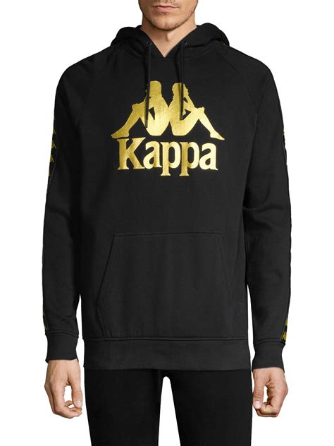 Kappa Fleece Authentic Hurtado Hoodie In Black For Men Lyst