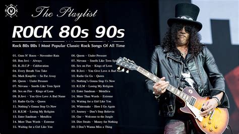 rock music 80s 90s playlist the best of rock music songs ever youtube