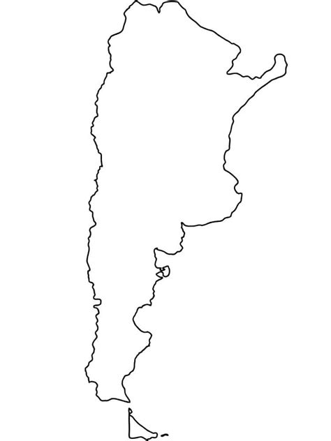 Outline Map Of Argentina Coloring Page Download Print Or Color