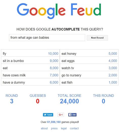 Play google feud autocomplete game online | google feud answers. Google Feud Answers Do Babies Like - Google Feud HOW DOES ...