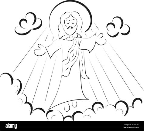 ascension day stock vector images alamy