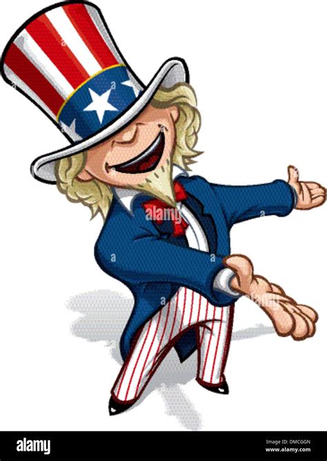 Uncle Sam Smiling Stock Vector Images Alamy