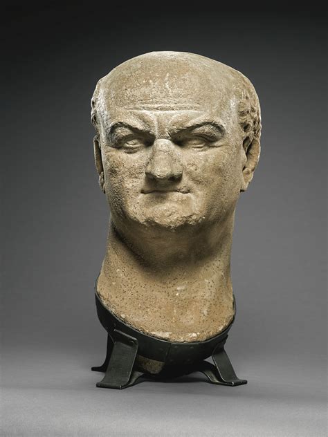 53 A Monumental Roman Marble Portrait Head Of Vespasian Circa Ad