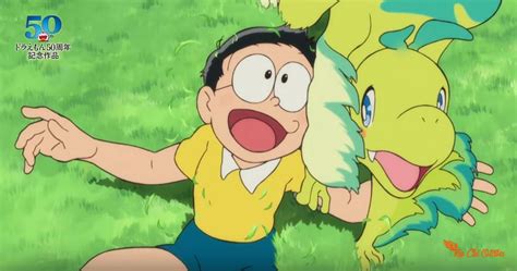 They have to find another entrance to the caves and end up in a dinosaur world. Doraemon the Movie: Nobita's New Dinosaur tung trailer mới