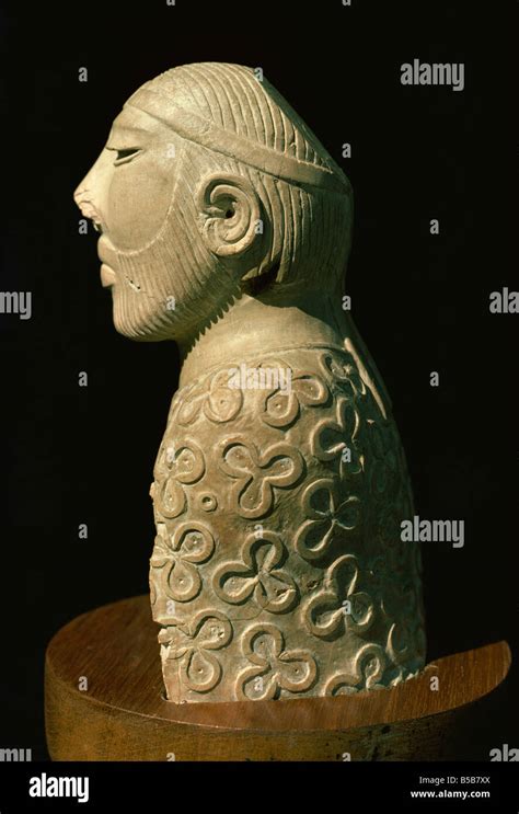 Statue Of The King Priest From The Indus Civilisation At Mohenjodaro In