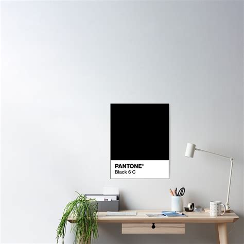 Pantone Black 6 C Poster For Sale By Camboa Redbubble