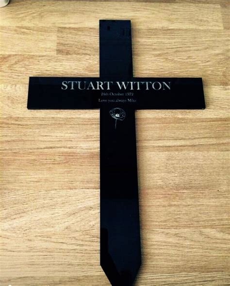 Personalised Cross Grave Marker Something Special Memorials