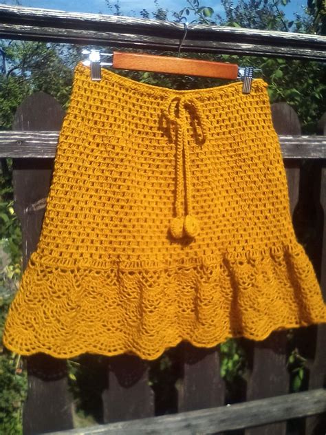 Handmade Skirt Crochet Skirt Acrylic Skirt Knit Skirt Crochet