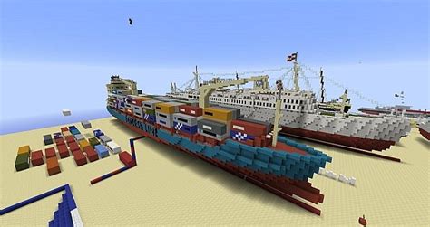 Maersk Alabama Container Ship Schematic Minecraft Map