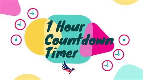 1 Hour Countdown Timer With Music And Alarm At The End 60min Youtube