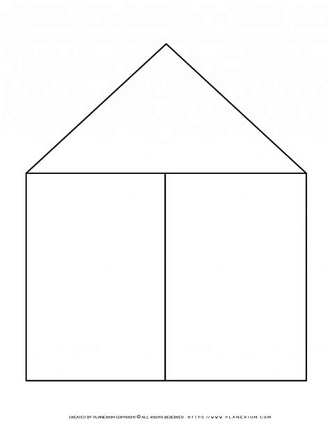 Graphic Organizer Templates House Chart Two Columns Chart Planerium