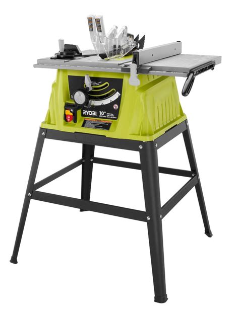 Ryobi 10 Inch 15 Amp Table Saw With Steel Stand The Home Depot Canada