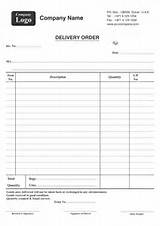 Pictures of Excel Delivery Order Template