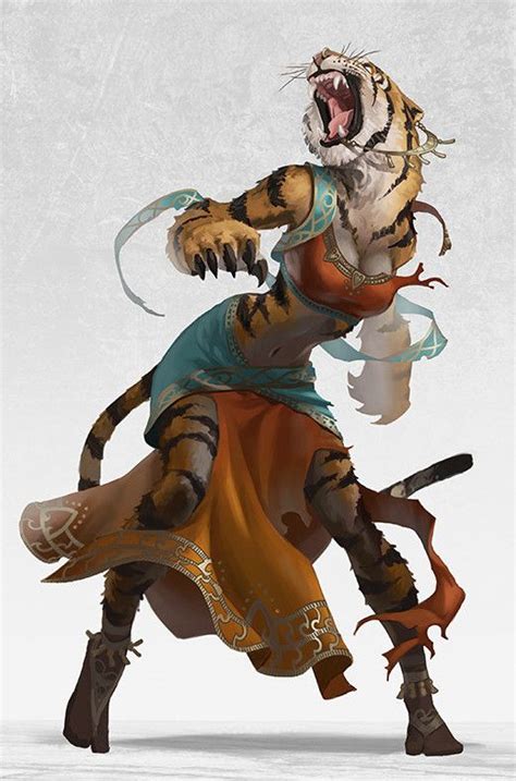 Pathfinders Art Tigress Fantasy Character Design Concept Art