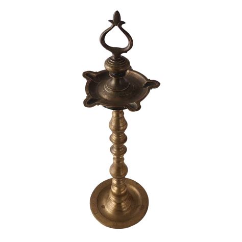 Vintage Brass Oil Lamp With Loop Handle