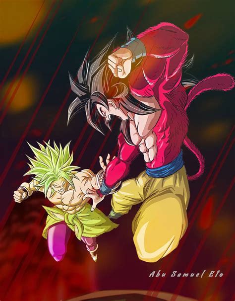 Broly Vs Goku Ssj4 By Firmanardiana On DeviantArt Dragon Ball Super