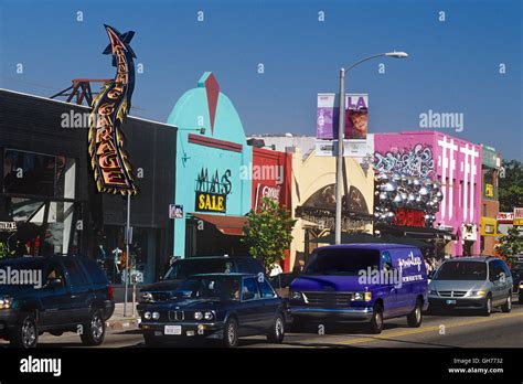 Melrose Ave In Los Angeles Ca Stock Photo Alamy