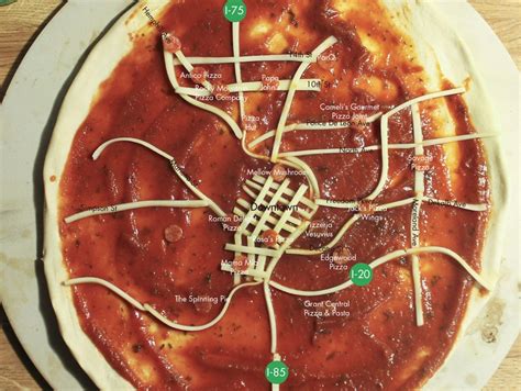 Delicious Map Of The Day A Pizza Map Of All The Pizza Places In