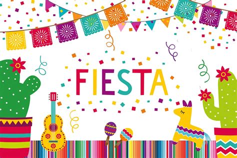 Fiesta Photo Backdrop Mexican Fiesta Theme Photography Background My