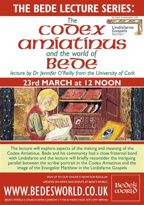 The Codex Amiatinus And The World Of Bede Lecture