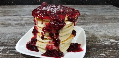 Blackberry Pancakes Average Guy Gourmet Recipe Blackberry