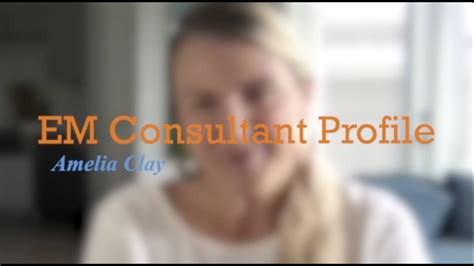 Consultant Profile Amelia Clay Youtube