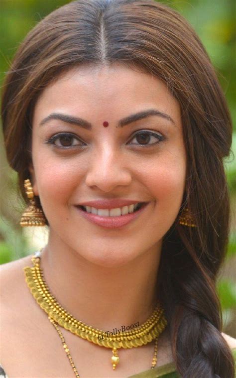Indian Girl Kajal Aggarwal Without Makeup Smiling Face Tollywood Boost