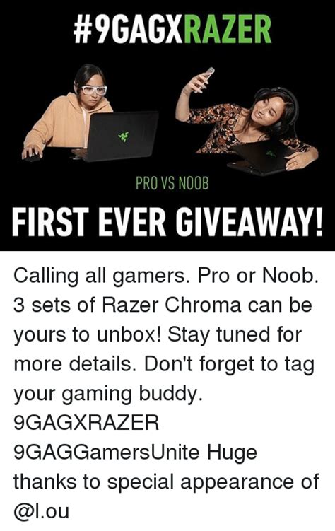 Razer Pro Vs Noob First Ever Giveaway Calling All Gamers Pro Or Noob 3