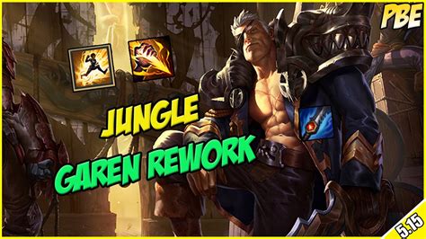 Full Ad Garen Rework Jungle Pbe Full Commentary League Of Legends