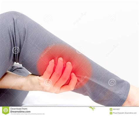 Women Have Pain Back Leg Stock Image Image Of Person 96919027