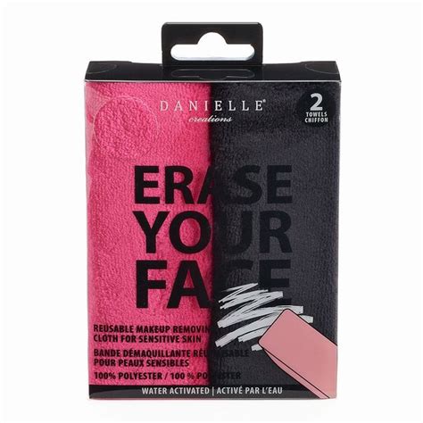 Danielle Creations Erase Your Face 2 Pk Reusable Makeup Removing Cloth Multicolor Reviews 2020