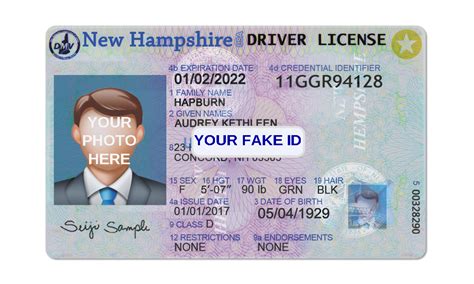 New Hampshire Fake Id Template Your Fake Id Templates