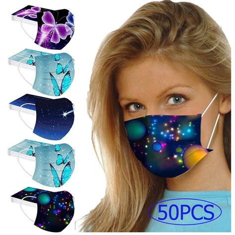 Adult Women Man Masks Disposable Face Mask Industrial 3ply Ear Loop