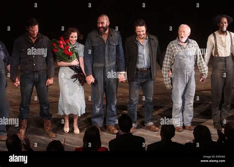Opening Night Curtain Call For Of Mice And Men At The Longacre