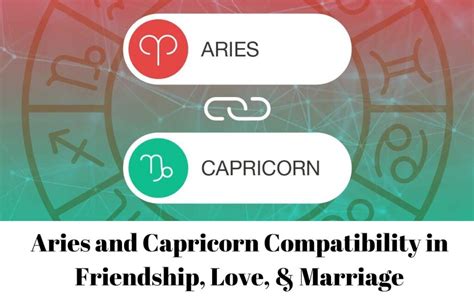 Aries And Capricorn Compatibility In Friendship Love And Marriage