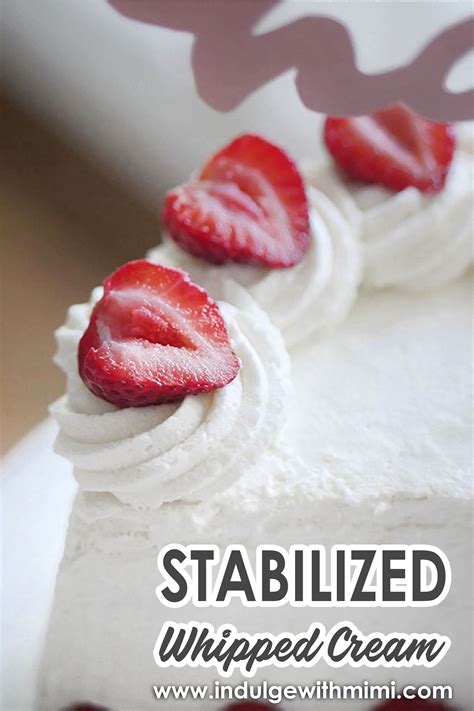 Stabilized Whipped Cream With Gelatin A Light And Airy Frosting