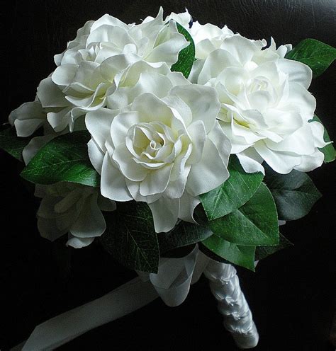 This is a classic bouquet of round shape, which. celebrity image gallery: Gardenia Bouquet Wedding